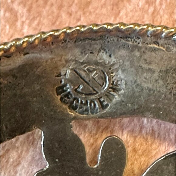 Vintage Taxco Mexico Sterling Silver Brooch/Pendant With Ornate Cutout Design - Picture 4 of 15